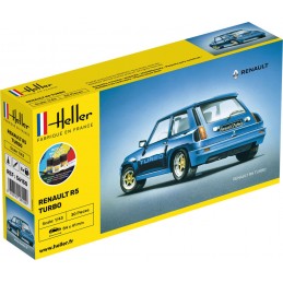 Renault R5 Turbo 1/43 Heller + colle et peintures Heller HEL-56150 - 1