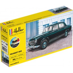 Peugeot 403 1/43 Heller - glue and paints Heller 56161 - 1