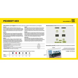 Peugeot 403 1/43 Heller - glue and paints Heller 56161 - 3