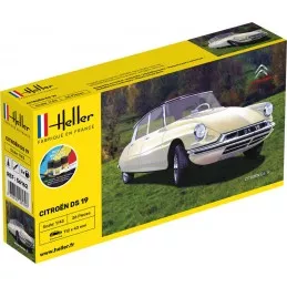 Citroen DS 19 1/43 Heller + colle et peintures Heller 56162 - 1
