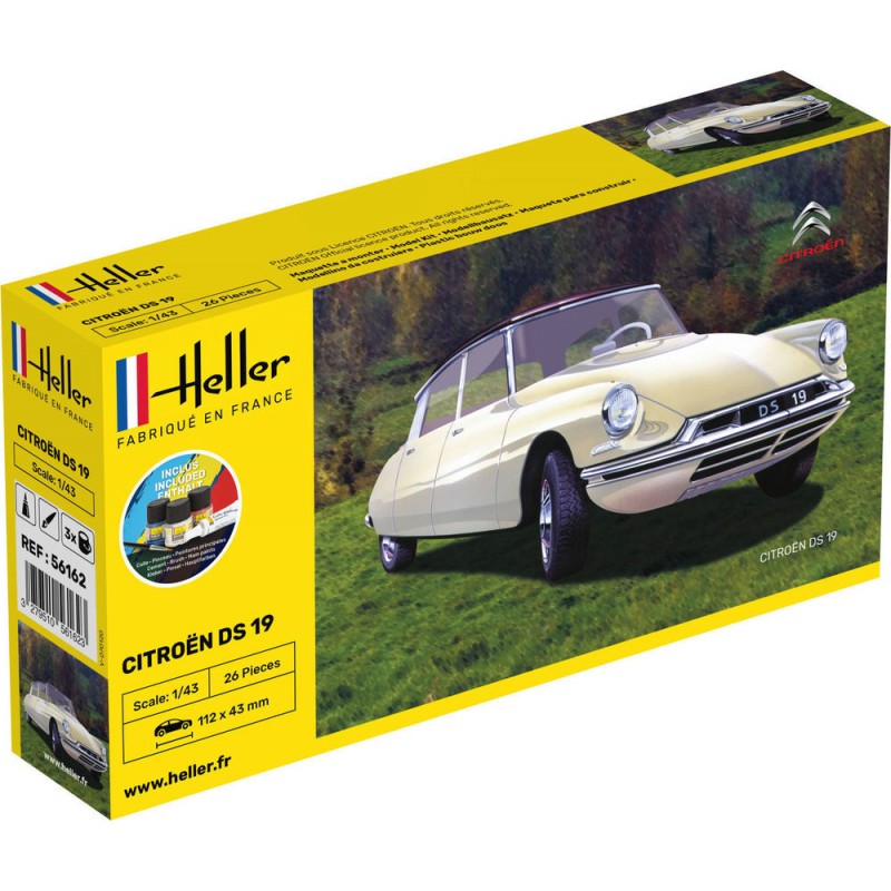 Citroen DS 19 1/43 Heller - glue and paints Heller 56162 - 1