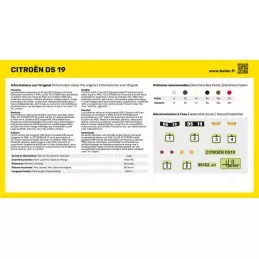 Citroen DS 19 1/43 Heller - glue and paints Heller 56162 - 3