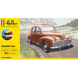 Peugeot 203 1/43 Heller + colle et peintures - 56160