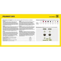 Peugeot 203 1/43 Heller - glue and paints Heller 56160 - 3