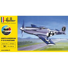 P-51 Mustang 1/72 Heller + colle et peintures Heller HEL-56268 - 2