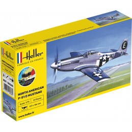 P-51 Mustang 1/72 Heller + colle et peintures Heller HEL-56268 - 1