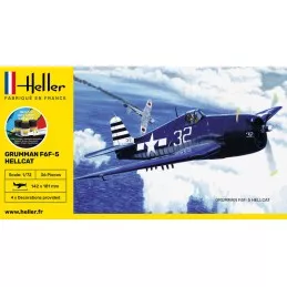 F6F Hellcat 1:72 Heller - glue and paints Heller HEL-56272 - 2