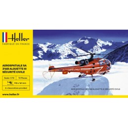 Alouette III Civil Security 1:72 Heller Heller 80289 - 2