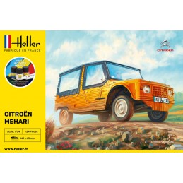 Citroen Mehari (Version 1) 1/24 Heller + colle et peintures Heller 56760 - 2