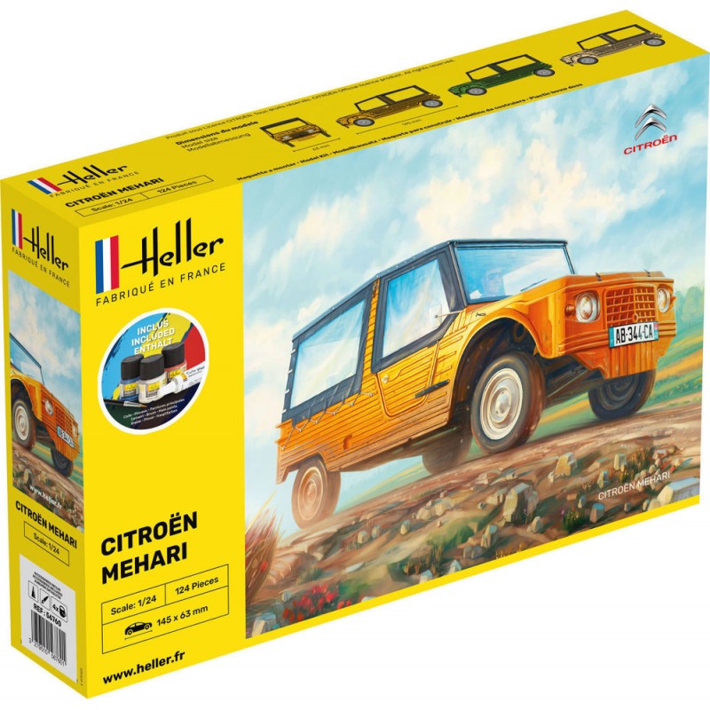 Citroen Mehari (Version 1) 1/24 Heller - glue and paints Heller HEL-56760 - 1