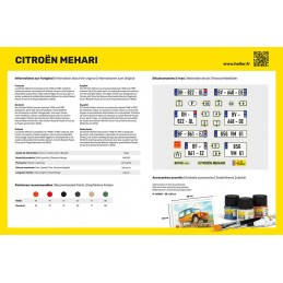 Citroen Mehari (Version 1) 1/24 Heller + colle et peintures Heller 56760 - 3