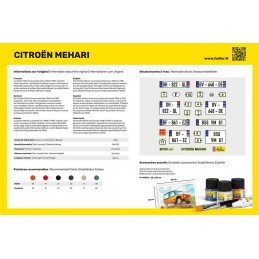 Citroen Mehari (Version 1) 1/24 Heller + colle et peintures Heller HEL-56760 - 3