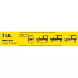 Citroen Mehari (Version 1) 1/24 Heller + colle et peintures Heller 56760 - 4