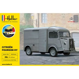 Citroen Van Tube HY 1/24 Heller - glue and paints Heller 56768H - 2