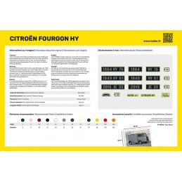 Citroen Van Tube HY 1/24 Heller - glue and paints Heller 56768H - 3