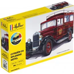 Citroen C4 Splendid Hotel 1/24 Heller + colle et peintures Heller HEL-56713 - 1
