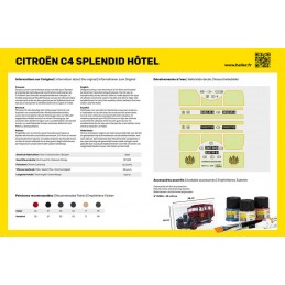 Citroen C4 Splendid Hotel 1/24 Heller + colle et peintures Heller HEL-56713 - 3