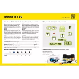 Bugatti T 50 1/24 Heller + colle et peintures Heller HEL-56706 - 3