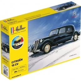 Citroen 15 CV 1/24 Heller + colle et peintures Heller HEL-56763 - 1