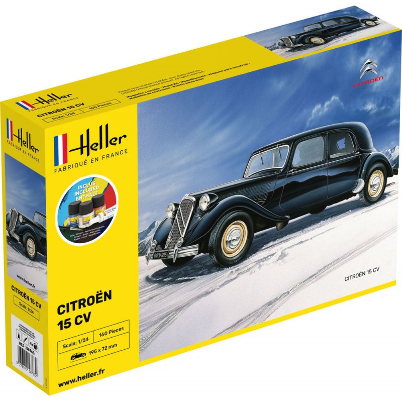Citroen 15 CV 1/24 Heller - glue and paints Heller HEL-56763 - 1