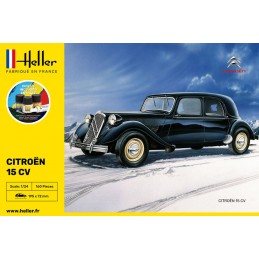 Citroen 15 CV 1/24 Heller + colle et peintures Heller HEL-56763 - 2