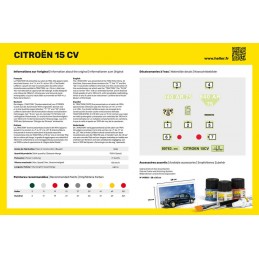 Citroen 15 CV 1/24 Heller - glue and paints Heller HEL-56763 - 3