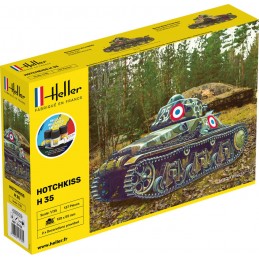 HOTCHKISS 1/35 Heller tank - glue and paints Heller 57132 - 1