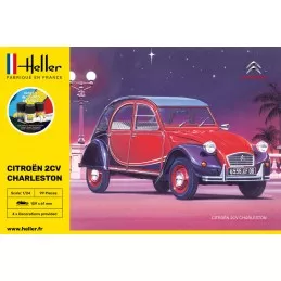 Citroen 2CV Charleston 1/24 Heller + colle et peintures Heller HEL-56766 - 2