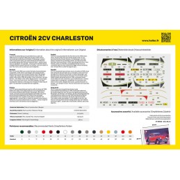 Citroen 2CV Charleston 1/24 Heller + colle et peintures Heller HEL-56766 - 3
