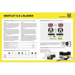 Bentley 4.5L Blower 1/24 Heller - glue and paints Heller HEL-56722 - 3