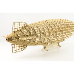 Dirigeable Zepplin LZ-129 HINDENBURG + VITRINE 1/408 découpe laser bois DW Hobby DW Hobby - Dancing Wings Hobby VS33 - 9