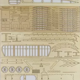 Bleriot XI 1/23 wood laser cutting, static model DW Hobby DW Hobby - Dancing Wings Hobby VX14 - 6