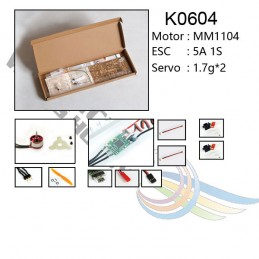 Mini Sopwith Pup Biplan 378mm Kit PNP laser cutting balsa DW Hobby DW Hobby - Dancing Wings Hobby K0604 - 2