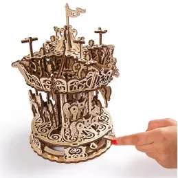 Carrousel manège Puzzle 3D bois UGEARS UGEARS UG-70129 - 2
