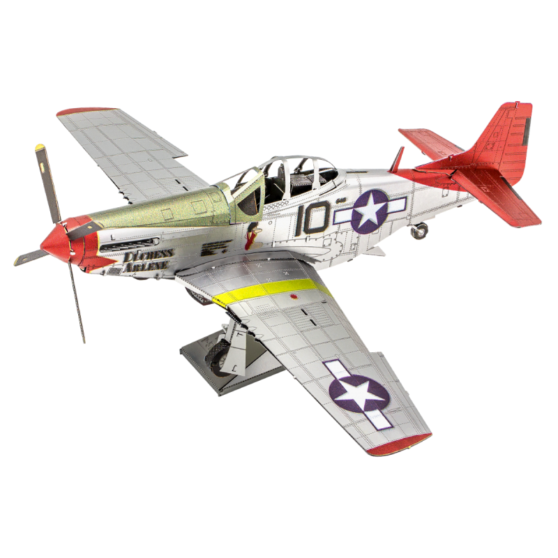 Iconx P-51D Mustang Tuskegee Airmen Metal Earth Airplane Metal Earth ICX142 - 1