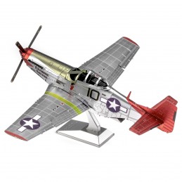 Iconx P-51D Mustang Tuskegee Airmen Metal Earth Airplane Metal Earth ICX142 - 3