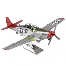 Iconx P-51D Mustang Tuskegee Airmen Metal Earth Airplane Metal Earth ICX142 - 5