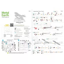Avion triplan Fokker Dr.I Metal Earth Metal Earth MMS210 - 6