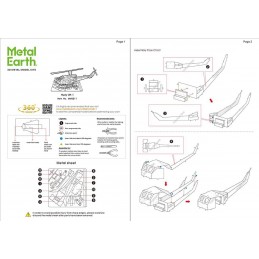 Bell HUEY Metal Earth Helicopter Metal Earth MMS011 - 6