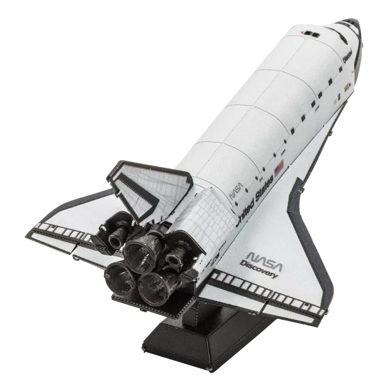 NASA White Metal Earth Discovery Shuttle Metal Earth MMS211 - 1
