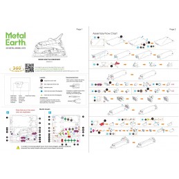 Navette Discovery NASA blanche Metal Earth Metal Earth MMS211 - 6