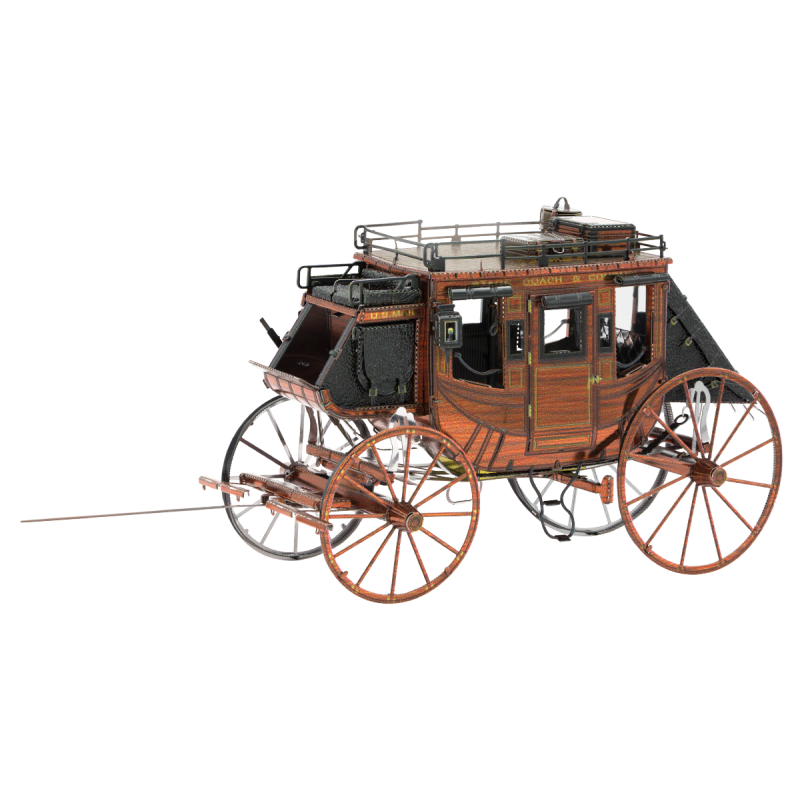 Far West Metal Earth Closed Carriage Metal Earth MMS189 - 1