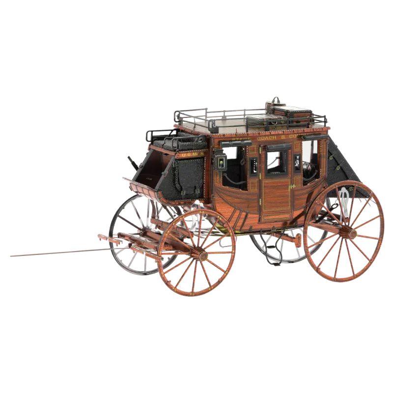 Far West Metal Earth Closed Carriage Metal Earth MMS189 - 1