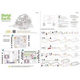 Far West Metal Earth Closed Carriage Metal Earth MMS189 - 2