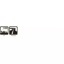 GT-Tarmac tires - White full rims 1/8 (x2) Louise RC Louise RC LR-T3285VW - 3