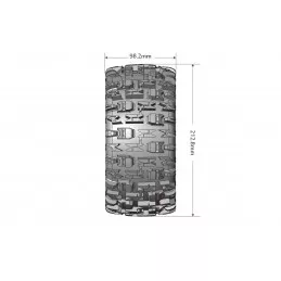 Pneus X-Pioneer + Jantes Noir Traxxas X-Maxx (x2) Louise RC Louise RC L-T3296B - 2