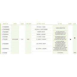 MT-Cyclone Tires + Black Rims 2.8" 1/10 (x2) Louise RC Louise RC L-T3226SB - 4