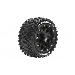 ST-Uphill Tyres + 1/10 Black Rims (x2) Louise RC Louise RC L-T3313SB - 1