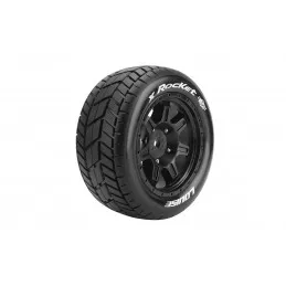 Pneus X-Rocket + Jantes Noir Traxxas X-Maxx (x2) Louise RC Louise RC LR-T3295B - 1