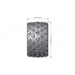 Pneus MT-Spider + Jantes Chrome 2.8" 1/10 (x2) Louise RC Louise RC LR-T3203SCH - 2